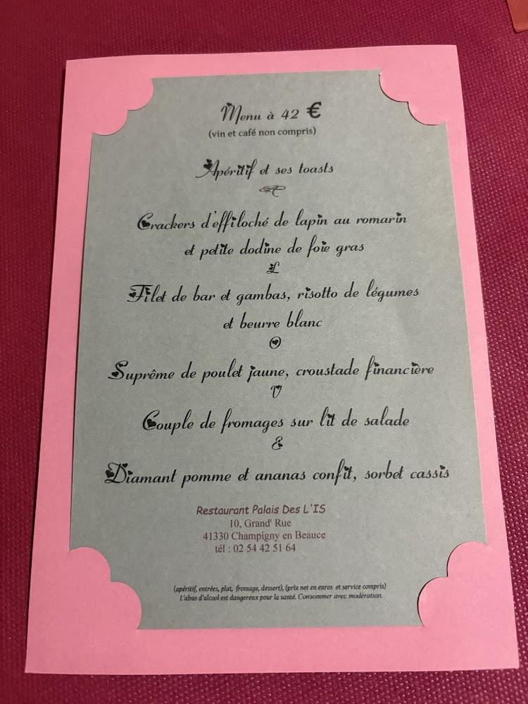 Palais Des L'IS - Menu Image 1